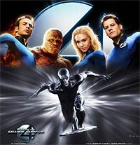 постер кадр из отзыва Фантастическая четверка 2: Вторжение Серебряного Серфера